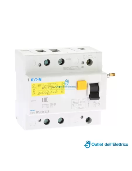 Blocage de différentiel Eaton Fbhmv-125/2/05-s/a 125a 2p 0.5-s/a